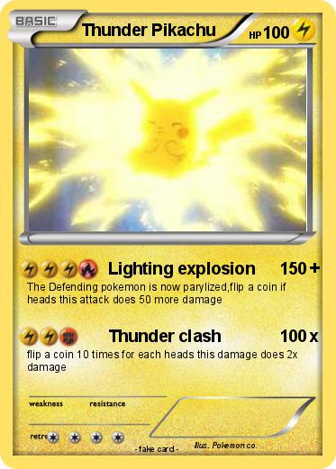 Pokemon Thunder Pikachu