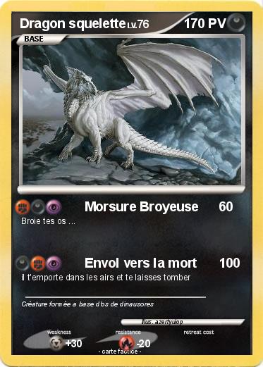 Pokemon Dragon squelette