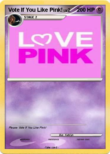 Pokemon Vote If You Like Pink!