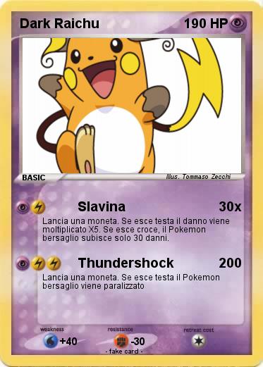 Pokemon Dark Raichu