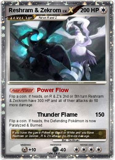 Pokemon Reshram & Zekrom