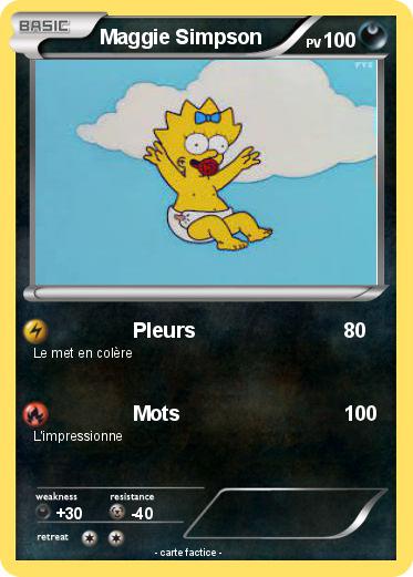 Pokemon Maggie Simpson