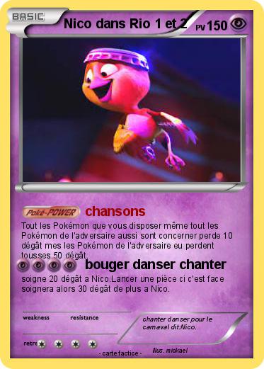 Pokemon Nico dans Rio 1 et 2