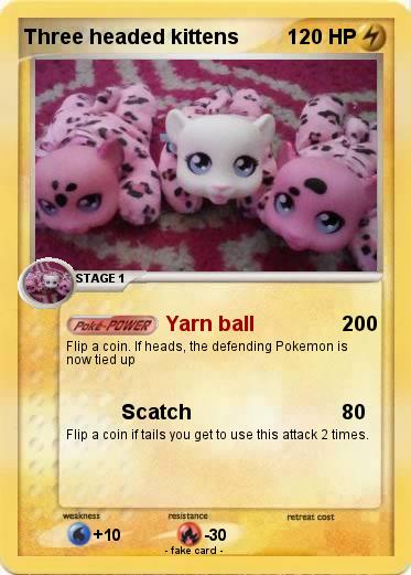 Pokemon Three headed kittens