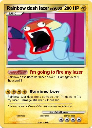 Pokemon Rainbow dash lazer