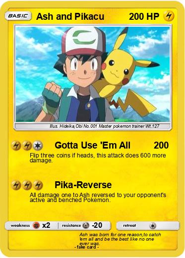 Pokemon Ash and Pikacu