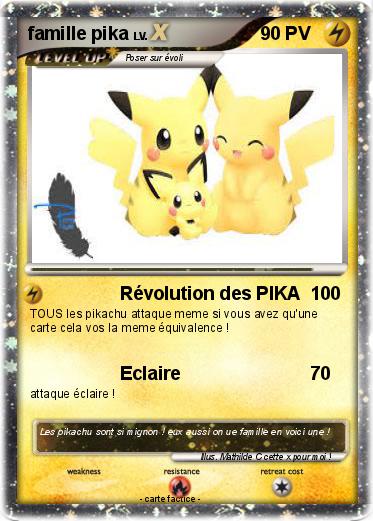 Pokemon famille pika