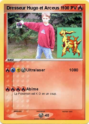 Pokemon Dresseur Hugo et Arceus 1