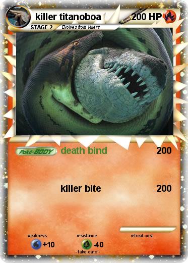 Pokemon killer titanoboa