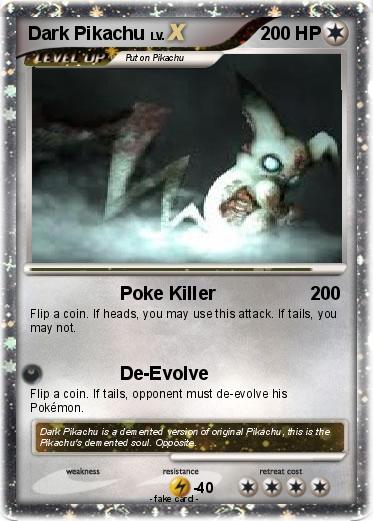 Pokemon Dark Pikachu