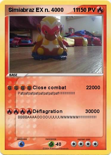 Pokemon Simiabraz EX n. 4000      11