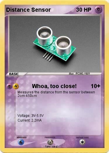 Pokemon Distance Sensor