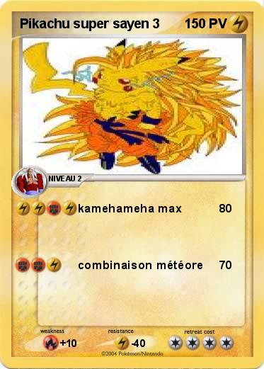 Pokemon Pikachu super sayen 3