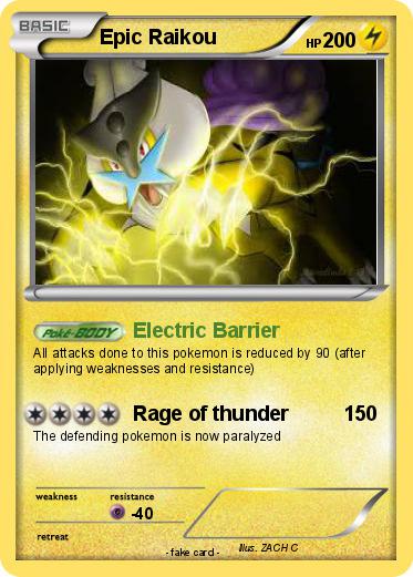 Pokemon Epic Raikou