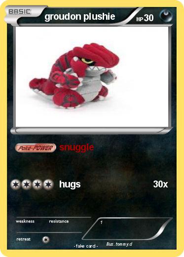 Pokemon groudon plushie