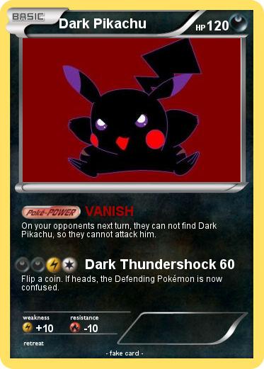 Pokemon Dark Pikachu