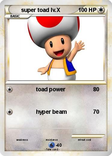 Pokemon super toad lv.X