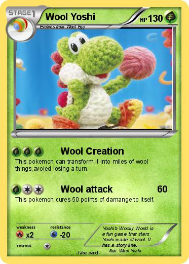 Pokemon Wool Yoshi