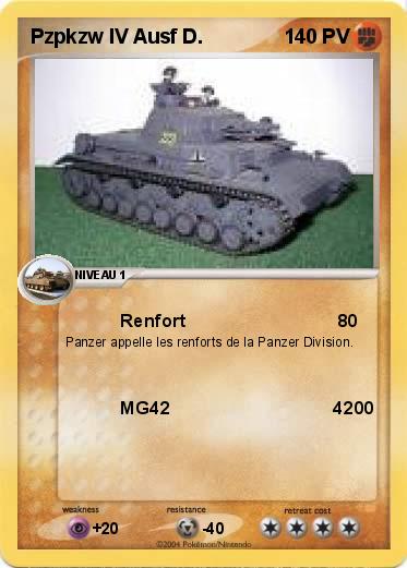 Pokemon Pzpkzw IV Ausf D.