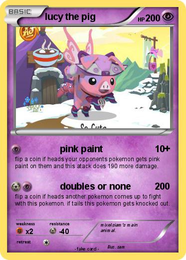 Pokemon lucy the pig