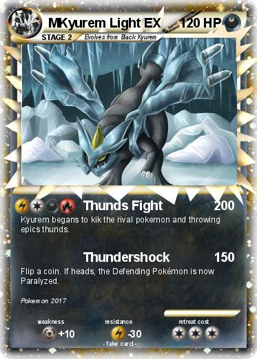 Pokemon MKyurem Light EX