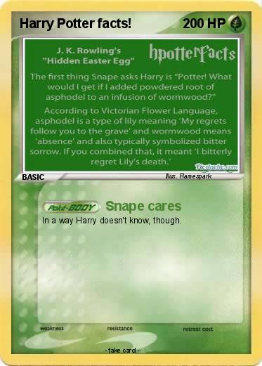 Pokemon Harry Potter facts!