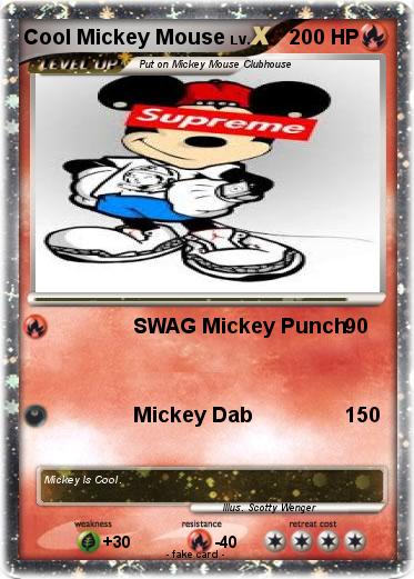 Pokemon Cool Mickey Mouse