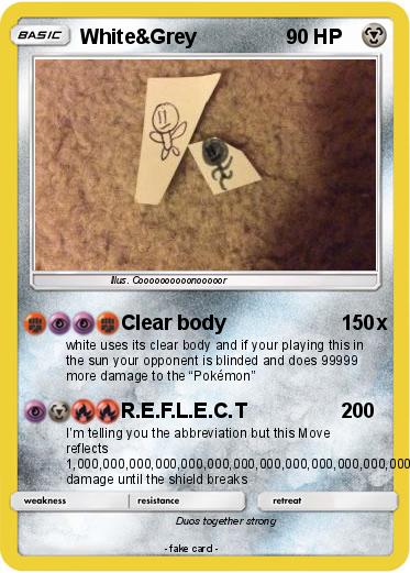 Pokemon White&Grey