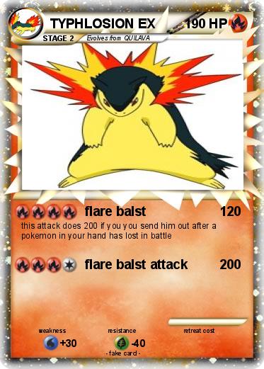 Pokemon TYPHLOSION EX