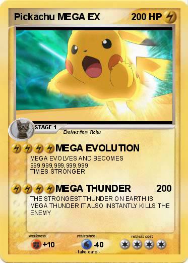 Pokemon Pickachu MEGA EX