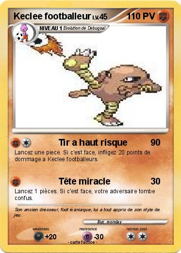 Pokemon Keclee footballeur