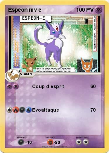 Pokemon Espeon niv e