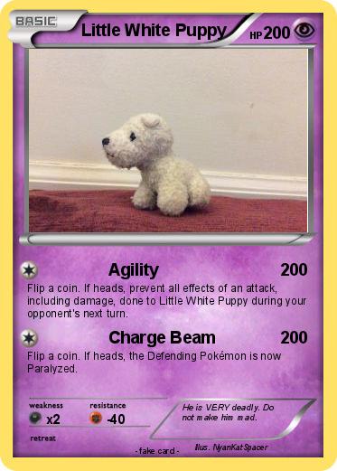 Pokemon Little White Puppy