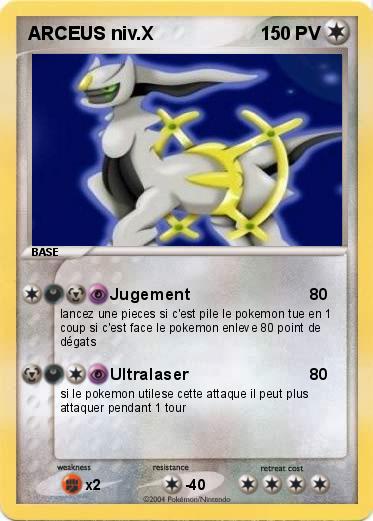 Pokemon ARCEUS niv.X