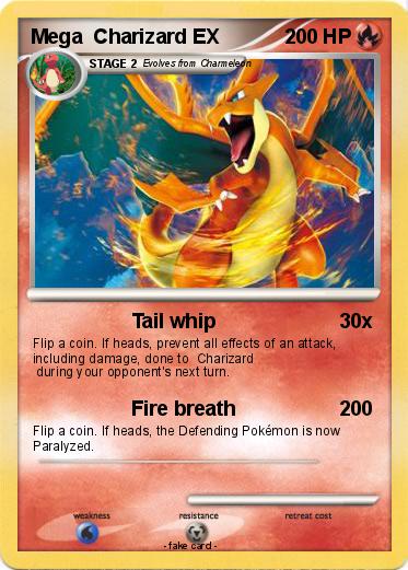 Pokemon Mega  Charizard EX