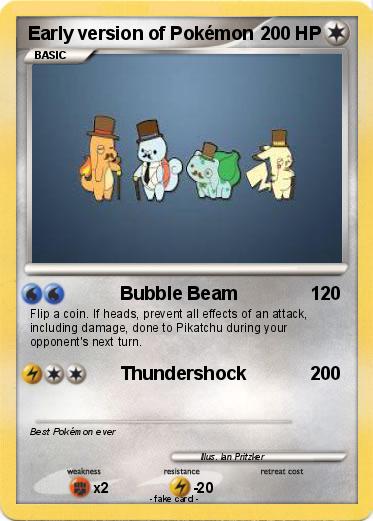 Pokemon Early version of Pokémon