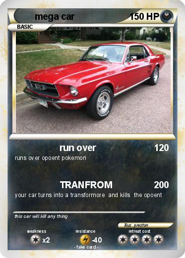 Pokemon mega car