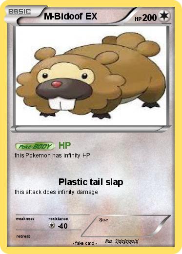 Pokemon M-Bidoof EX