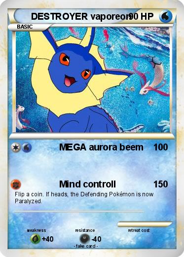 Pokemon DESTROYER vaporeon