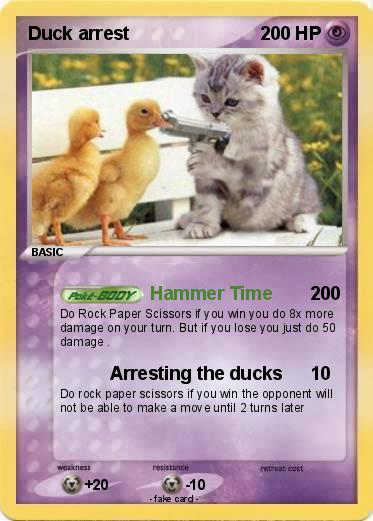 Pokemon Duck arrest