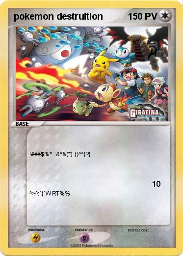 Pokemon pokemon destruition