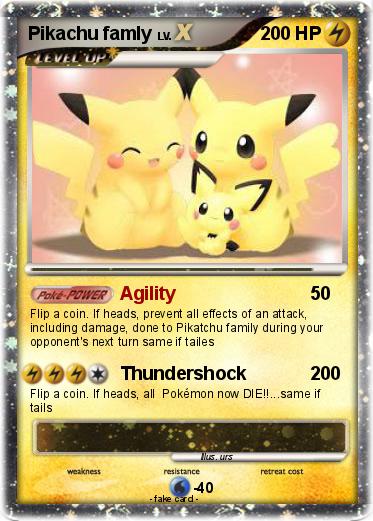 Pokemon Pikachu famly