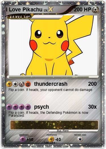 Pokemon I Love Pikachu
