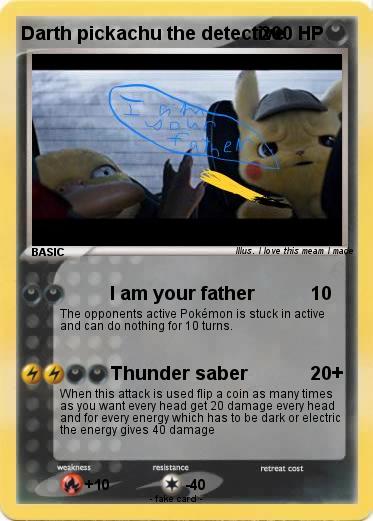 Pokemon Darth pickachu the detective