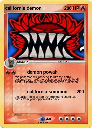 Pokemon california demon