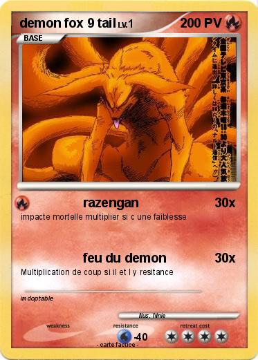 Pokemon demon fox 9 tail