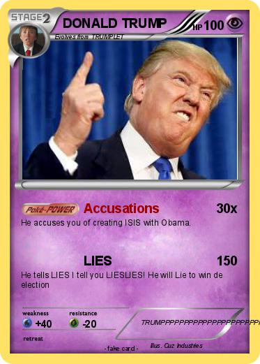 Pokemon DONALD TRUMP
