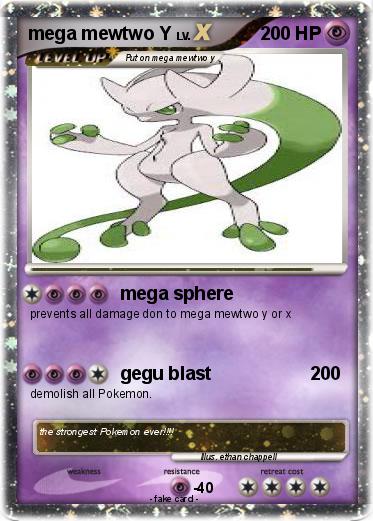 Pokemon mega mewtwo Y
