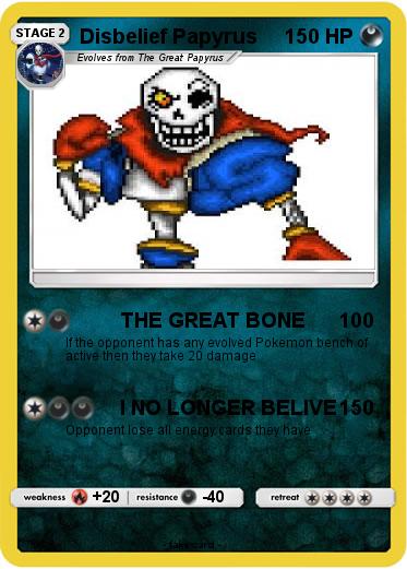 Pokemon Disbelief Papyrus