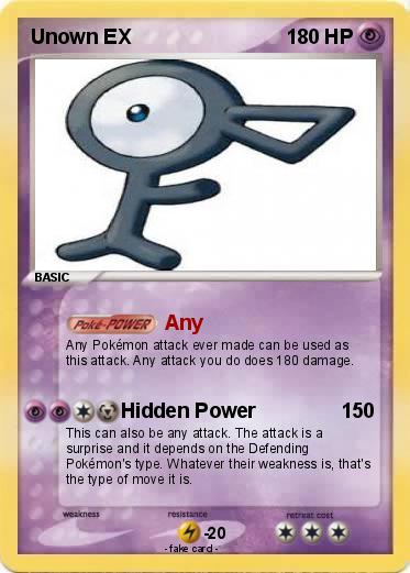 Pokemon Unown EX